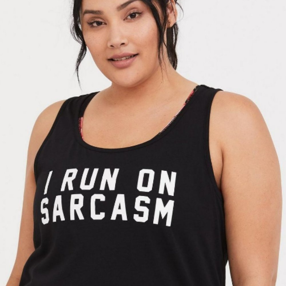 Performance Cotton Scoop Neck Sleeveless Active Tank